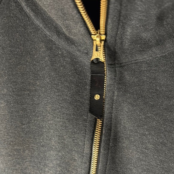 Lululemon Radiant Jacket Dark Grey with Gold Zipper Size 10 - Picture 7 of 8